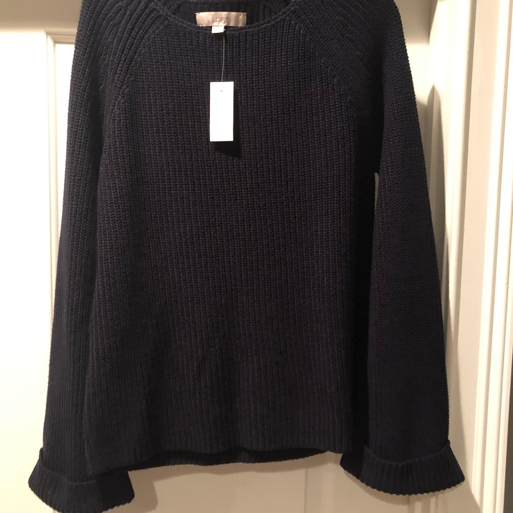 New Loft Navy Sweater- Medium